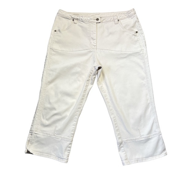Woolrich Women's Stone High Waist Capri Cropped‎ Jeans Sz. 16 - Picture 1 of 11
